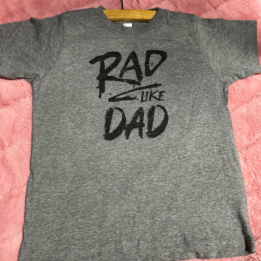 Rabbit Skins Charcoal 'Rad Like Dad' Tee